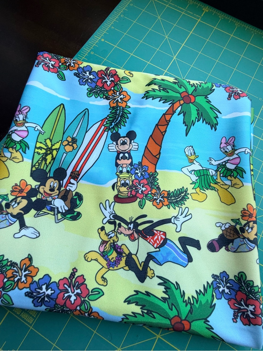 Disney Hawaiian Tropical Lycra Fabric